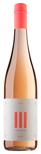 III Freunde Rose Flaschenabbildung