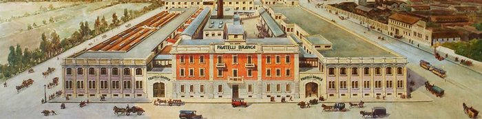 Historisches Bild der Fratelli Branca Distillery.